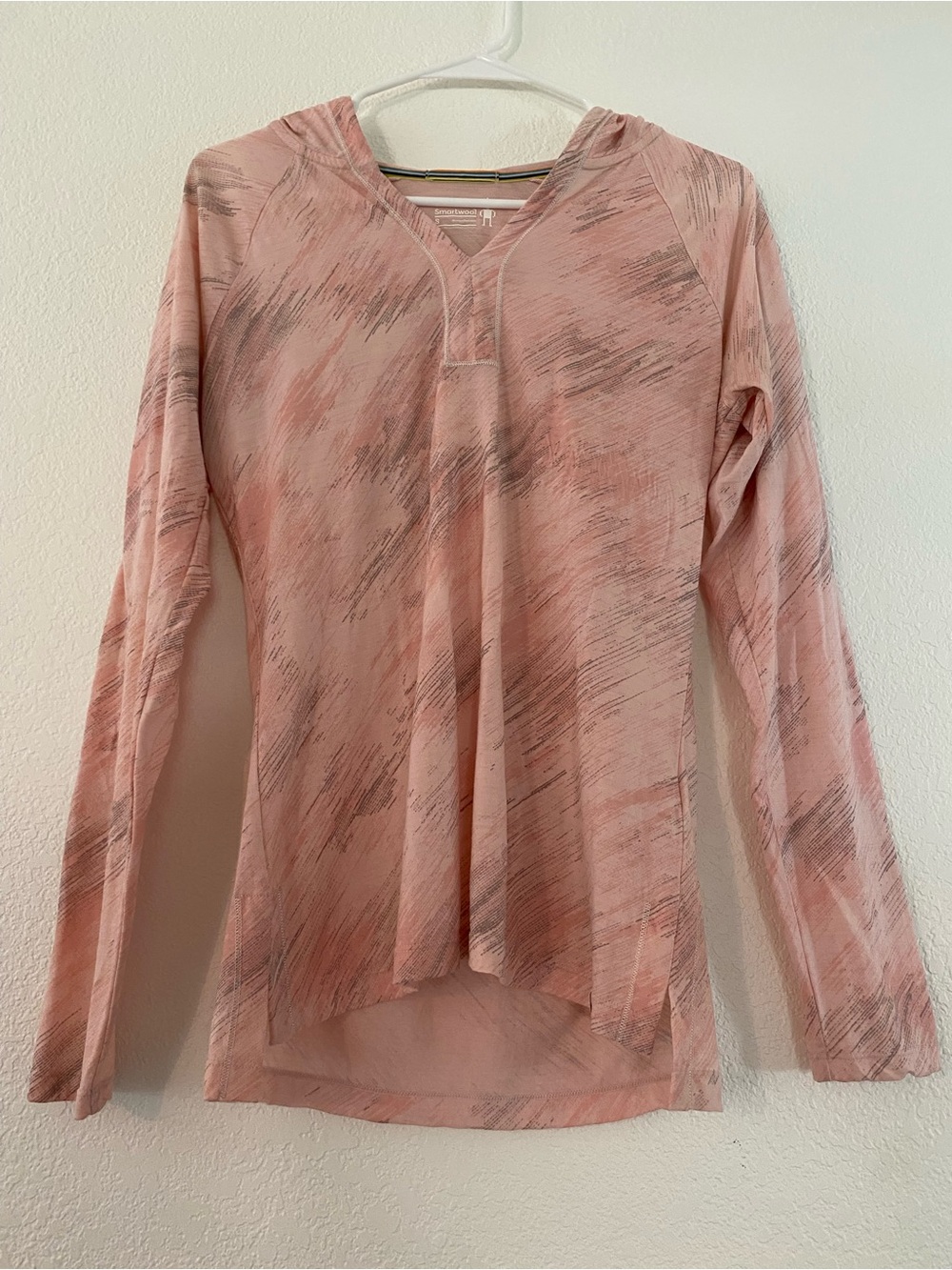 Smartwool Merino 150 Pattern Hoody Pullover Pink Horizon Streak Women's Size S